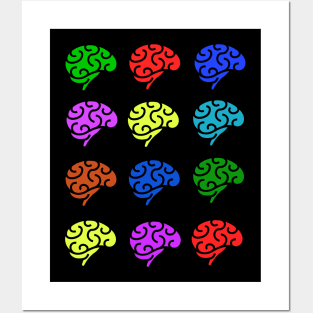 Brains design Posters and Art